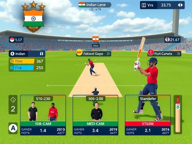 VR Cricket Crusader Indian player statistics